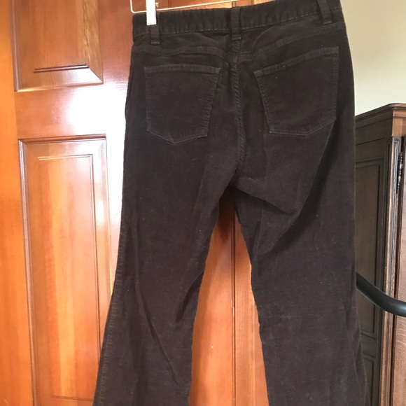 Talbots Corduroy Black Bootcut Pants 